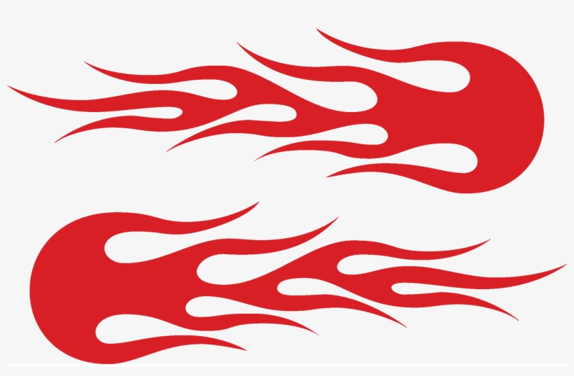 Flames Vinyl Graphic Decal Sticker - Comet Flame Stencil 12 Inch At Longest Point 7 5 Mil, transparent png #2208188