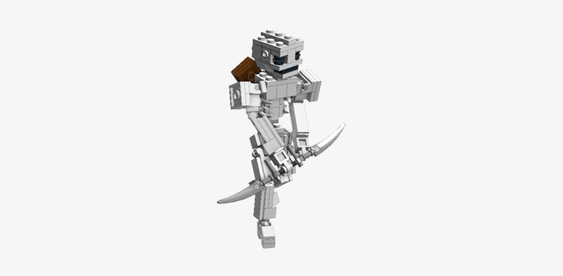 Minecraft Skeleton - Resized - Skeleton Png Lego Minecraft, transparent png #2208401