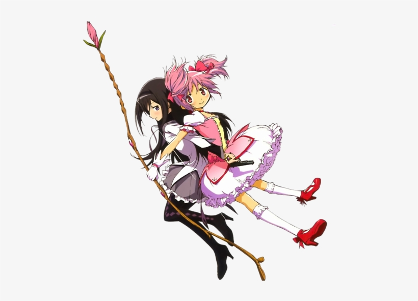 Mahou Shoujo Magica Images And Wallpaper Background - Madoka And Homura Transparent, transparent png #2208779