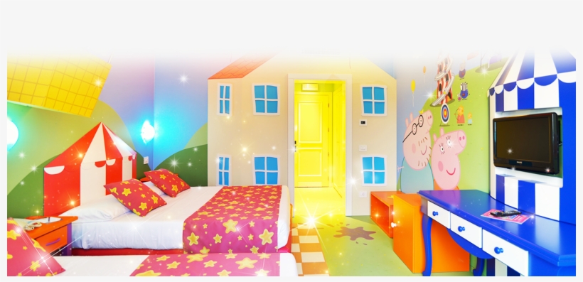 Peppa Pig Theme Room New - Gardaland Peppa Pig, transparent png #2209028