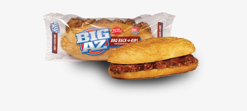 Big Az Rack O Ribs Bbq Pork Rib Sandwich - Pierre Big Az Cheeseburger, transparent png #2209143
