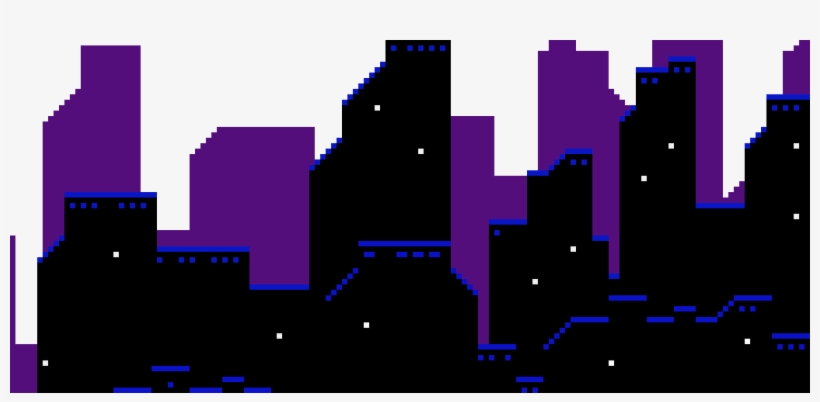 Gotham City - Gotham City Pixel Art, transparent png #2209193