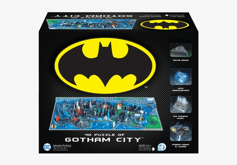 4d Cityscape Puzzle Batman Gotham City, transparent png #2209289