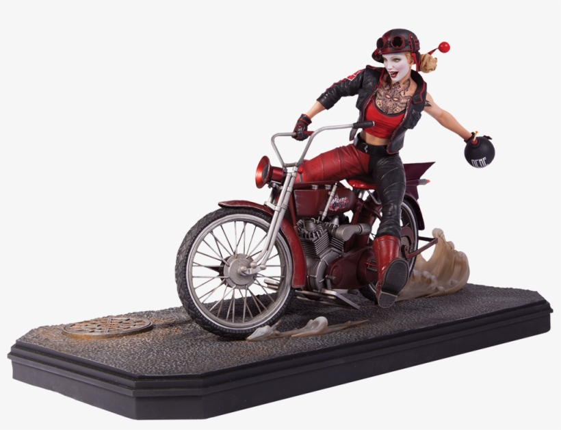 Gotham City Garage - Dc Collectibles Gotham City Garage Harley Quinn Statue, transparent png #2209335