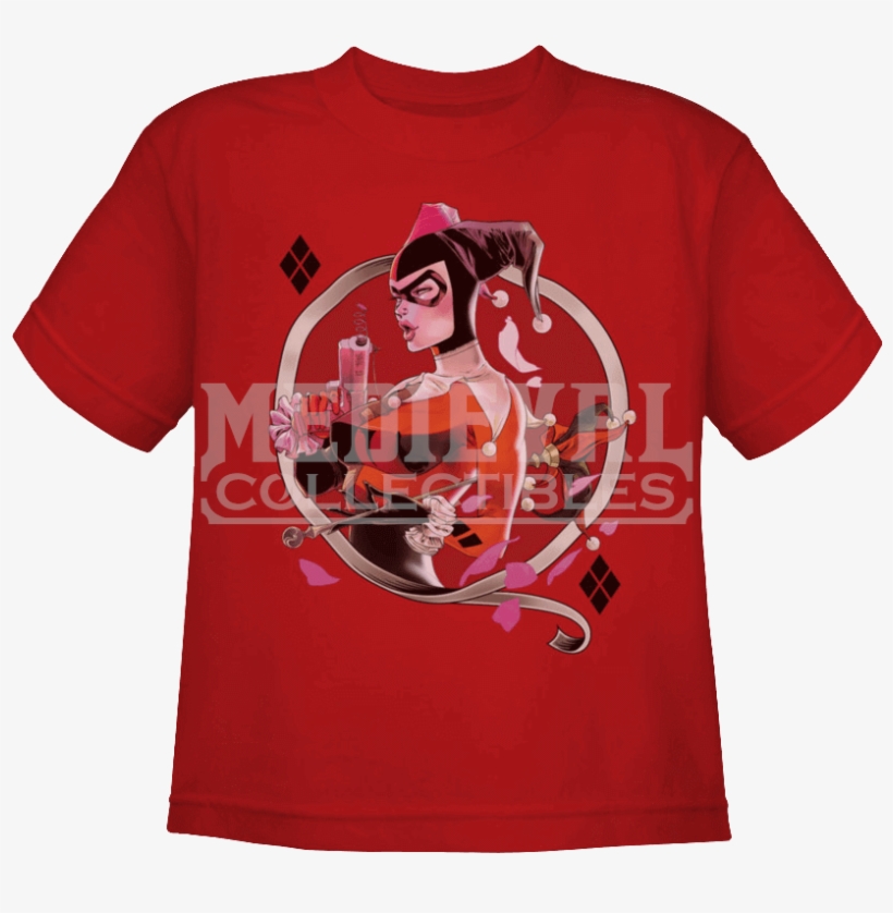 Gotham City Siren Harley Quinn Kids T-shirt - Harley Quinn Dc Comics T Shirt & Exclusive Stickers, transparent png #2209406