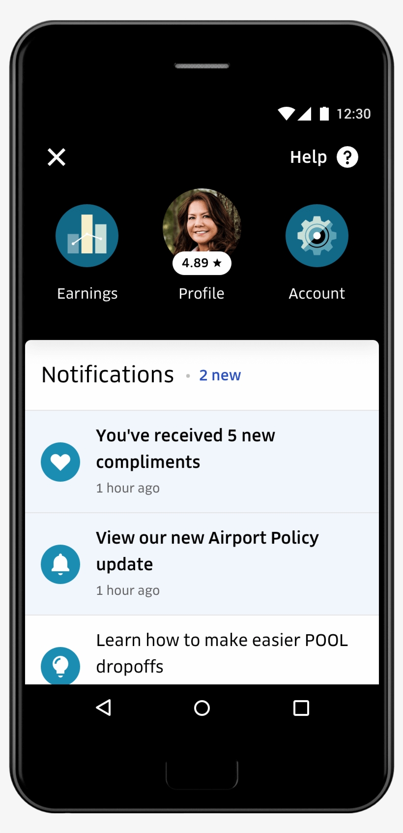 Uber App Notifications - Uber Driver App 2018, transparent png #2209554