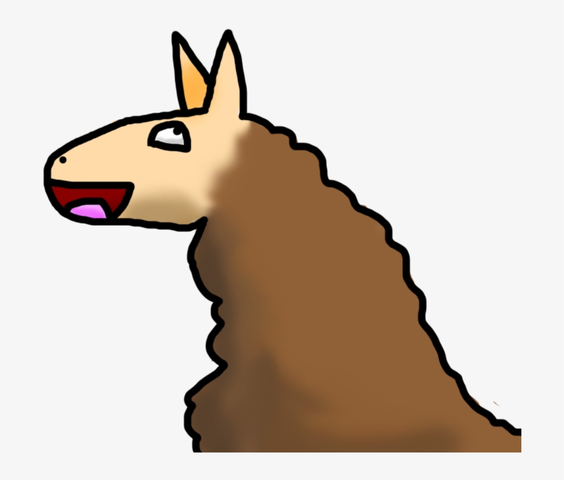 Happy By Arceus Sama - Transparent Cartoon Llama Drawing, transparent png #2209989