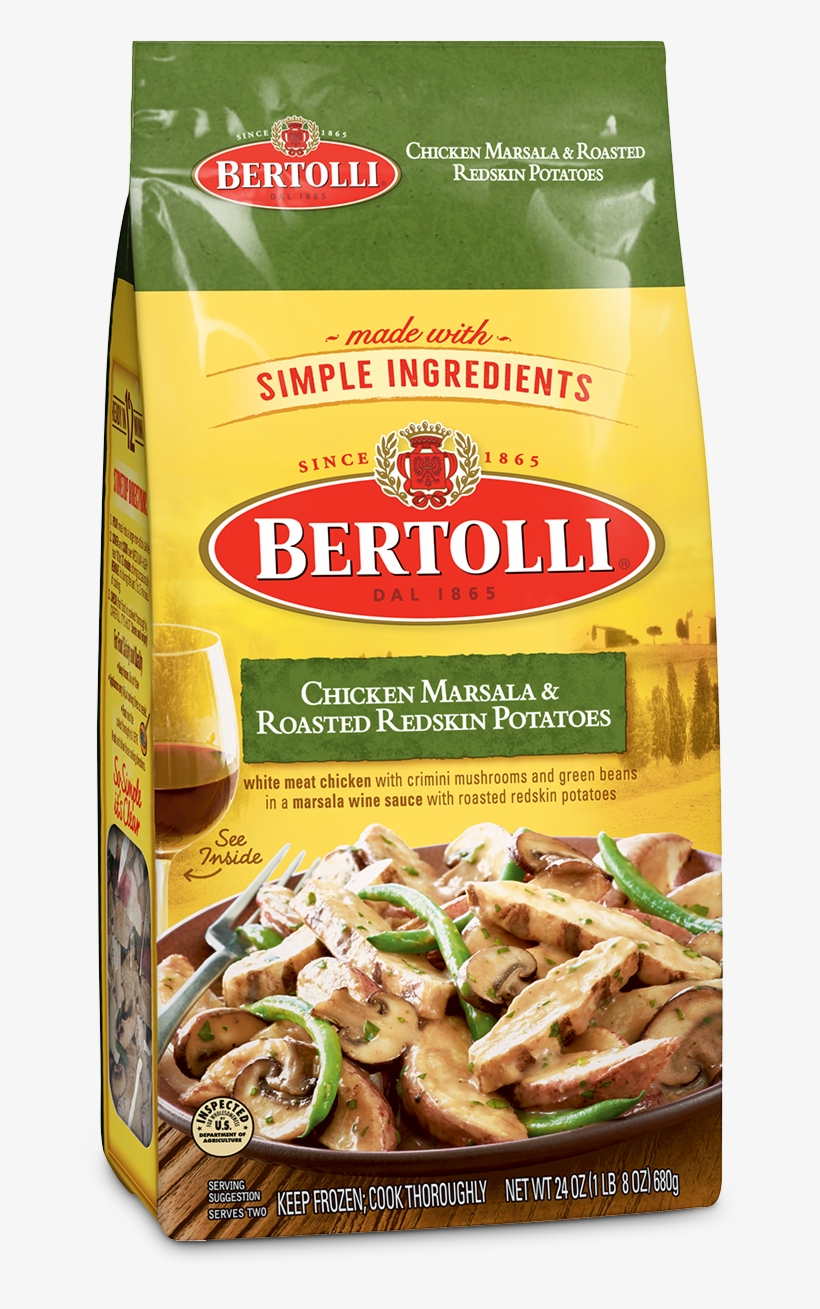 View Product - Bertolli Chicken Marsala & Roasted Redskin Potatoes, transparent png #2210316