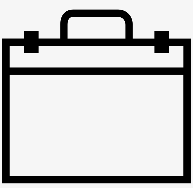 Ios Briefcase Outline Comments - Briefcase Icon White Png, transparent png #2210534