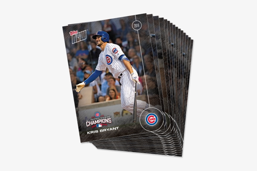 Chicago Cubs' Postseason Clincher Launches Topps Now - Chicago Cubs 2016 Topps Now Division Champions Complete, transparent png #2210732