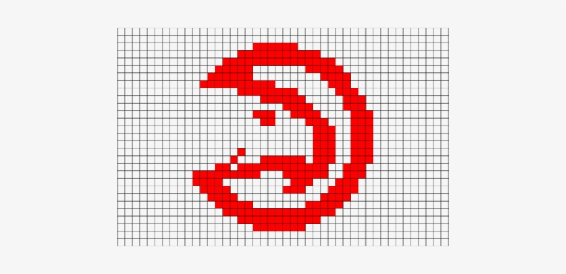 Atlanta Hawks Pixel Art - Atlanta Hawks Logo Pixel Art, transparent png #2210735