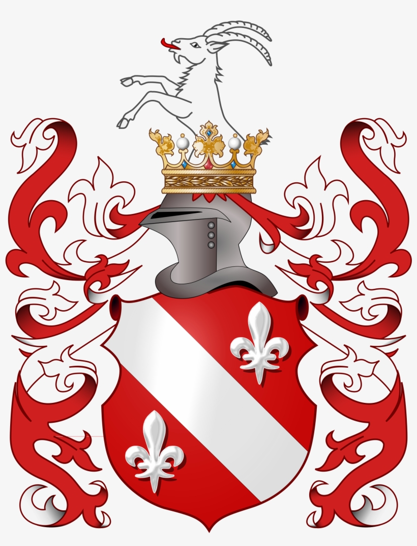 Family Crest Template Png - Red And White Coat Of Arms, transparent png #2210764