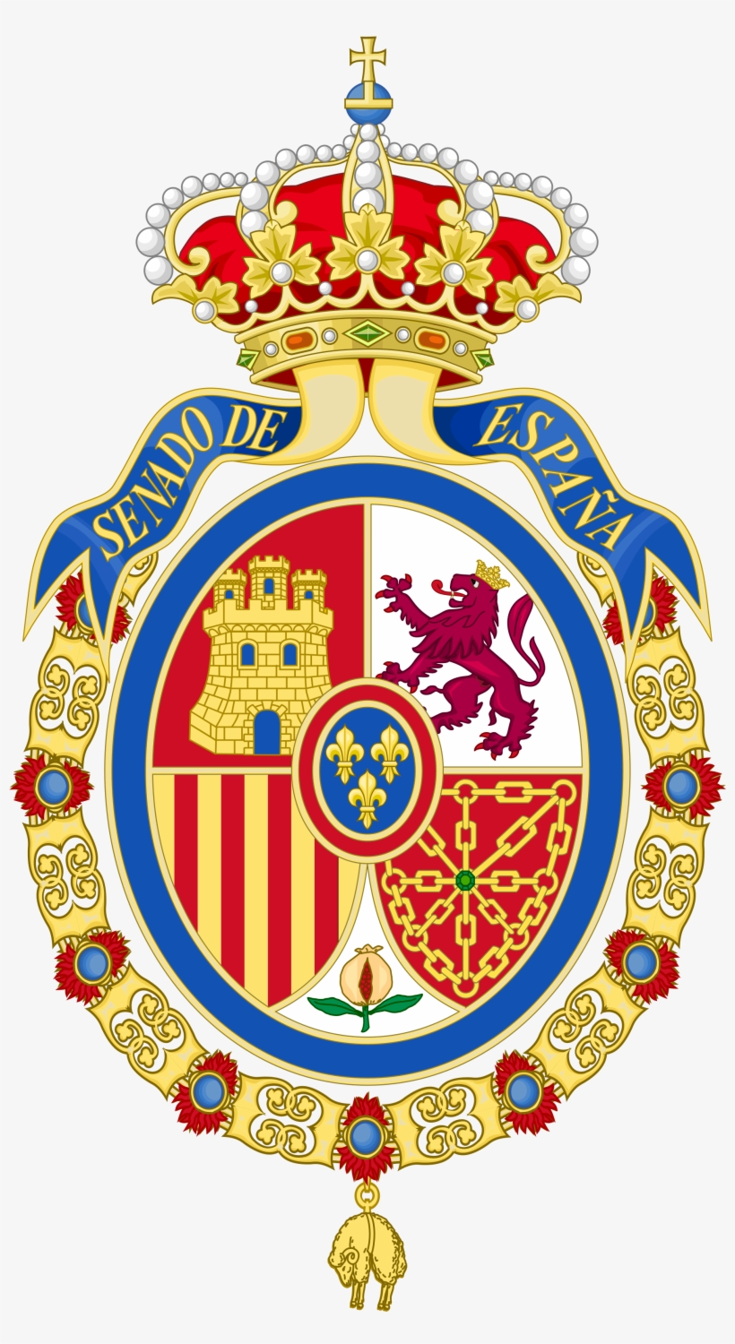 Coat Of Arms Of The Senate Of Spain - Royal Coat Of Arms Spain, transparent png #2210870