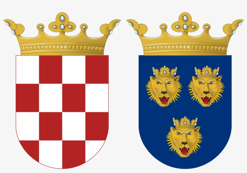 Coat Of Arms Of Croatia And Dalmatia 1495 - Stemma Dalmazia, transparent png #2211079