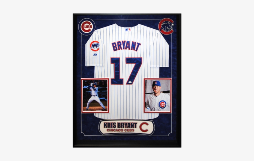 Kris Bryant Authentic Signed Jersey - Kris Bryant Chicago Cubs Deluxe Framed Autographed, transparent png #2211223