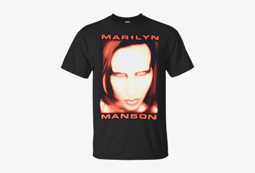 Justin Bieber Marilyn Manson T-shirt - Marilyn Manson Bieber T Shirt, transparent png #2211411