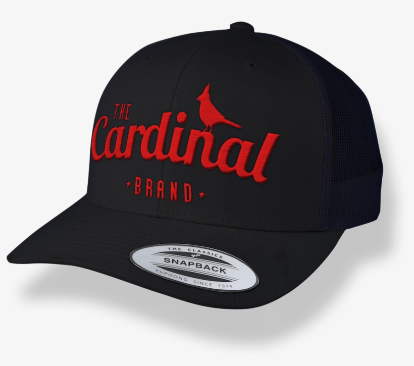 The Cardinal Brand Mesh Trucker Cap Black - Hat, transparent png #2211493