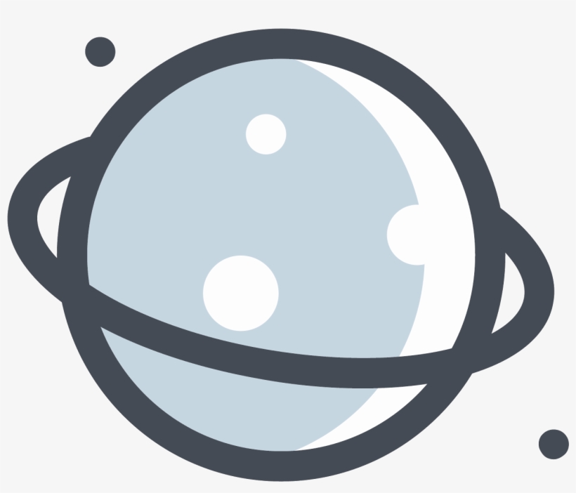 Collection Of Free Planet Vector Icon - Planet Png Minimal, transparent png #2211913