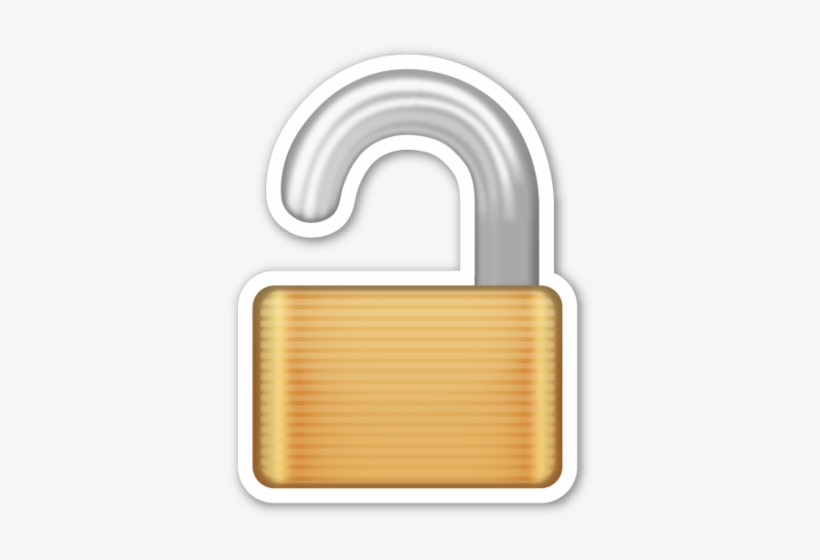 Open Lock - Lock Emoji, transparent png #2211945