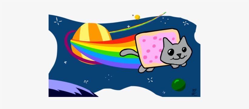 Nyan Cat Hintergrund Entitled Nyan Cat - Nyan Cat, transparent png #2212428