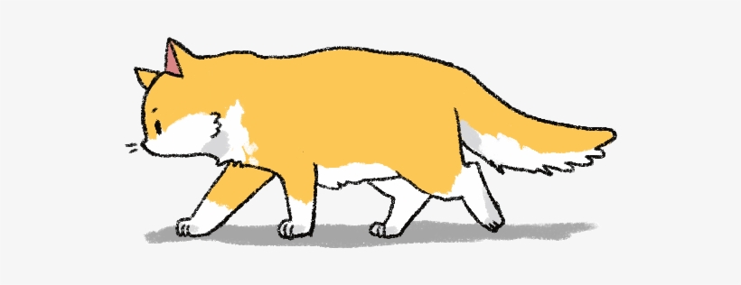 Mustardchan - Cat Walking Animated Gif, transparent png #2212481