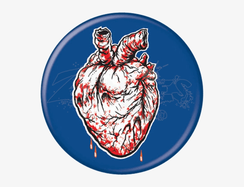 Bleeding Heart Zombie Button - Eyes Heart Brains Bloody Magnet 60073lh, transparent png #2212594