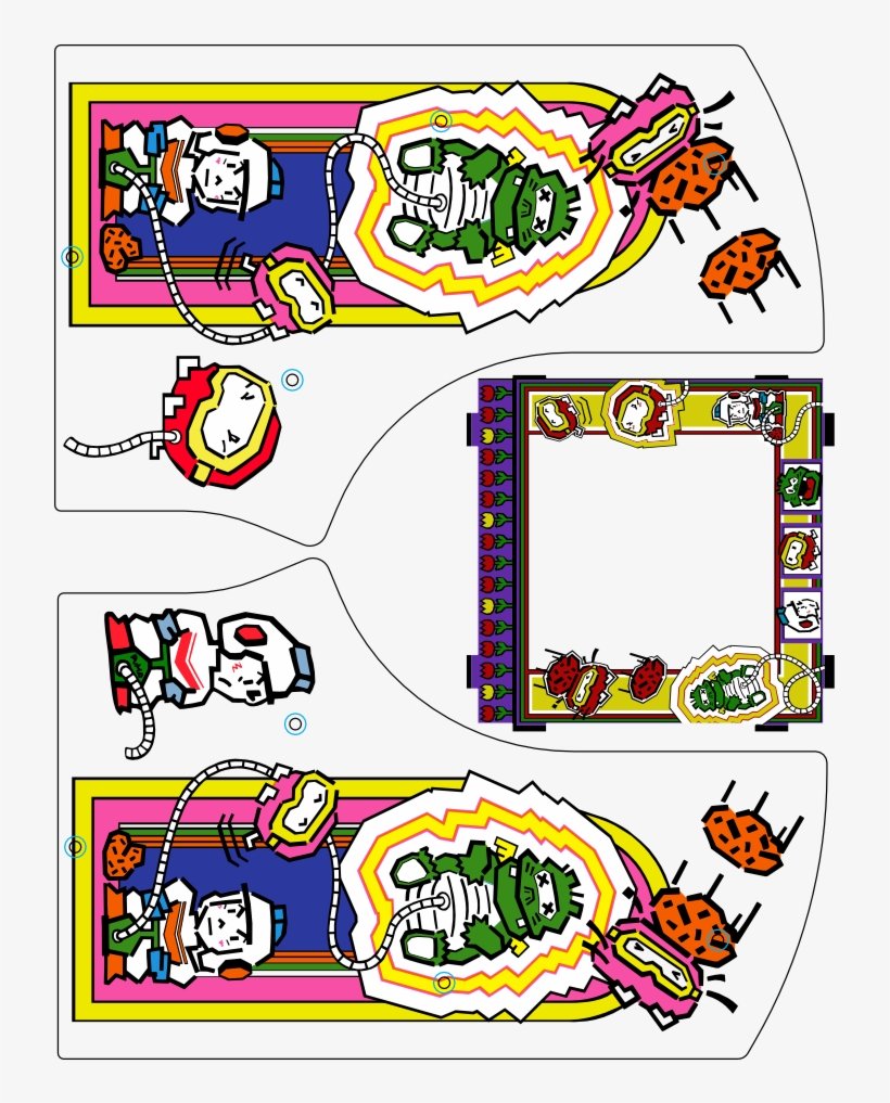 A Proof Of Concept Test Of Doing Custom Dig Dug Side - Dig Dug Arcade Side Art, transparent png #2212684