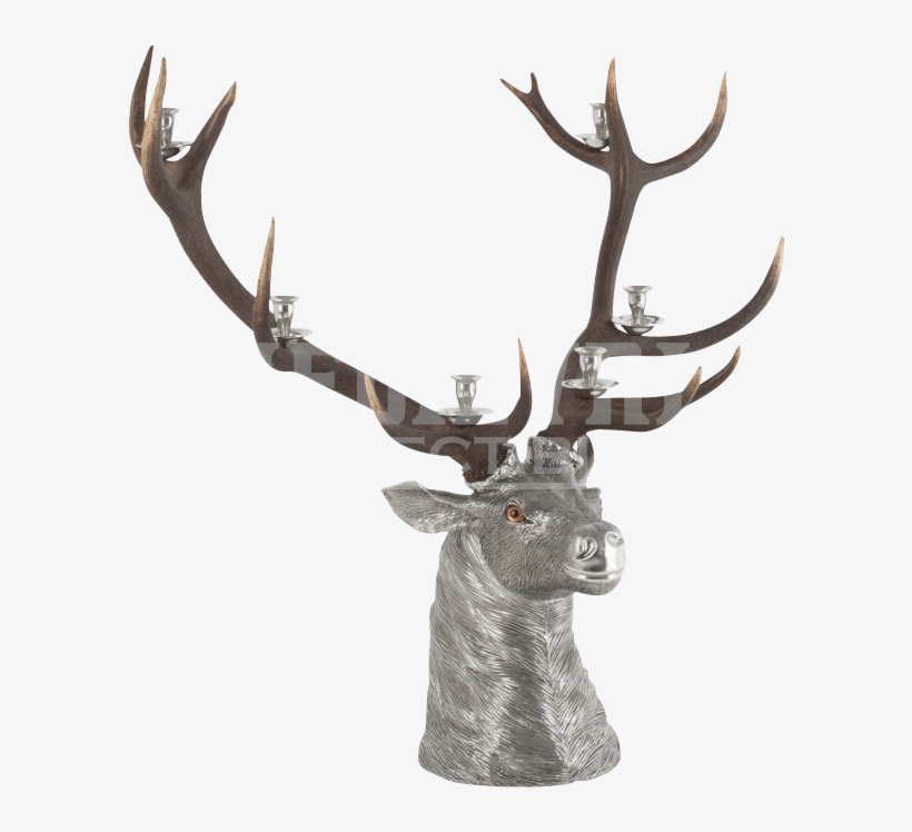 Vagabond House 6 Light Elk Head Candlestick, transparent png #2212686