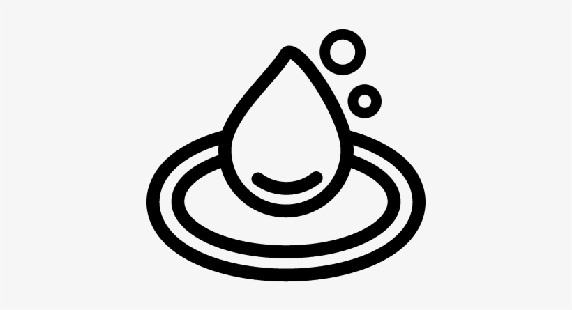 Water Drop Falling Vector - Free Rain Drop Icon Png, transparent png #2212885