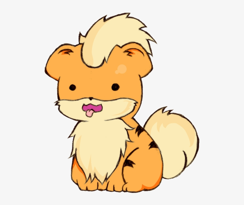 Growlithe Drawing Cute Jpg Freeuse Library - Growlithe Cute, transparent png #2213257