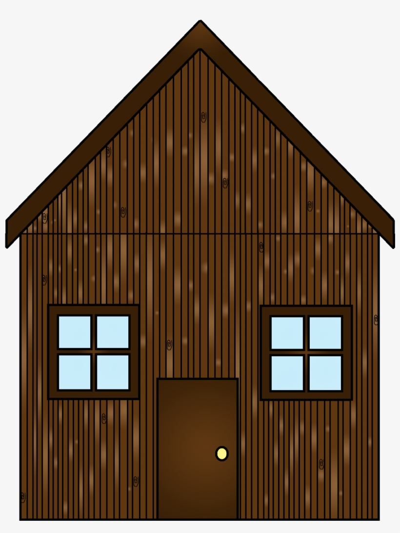 Three Little Pigs Stick House - Wood House Three Little Pigs, transparent png #2213982