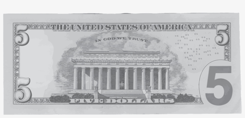 Fiverr Tips - 5 Dollar Bill Front And Back, transparent png #2214081