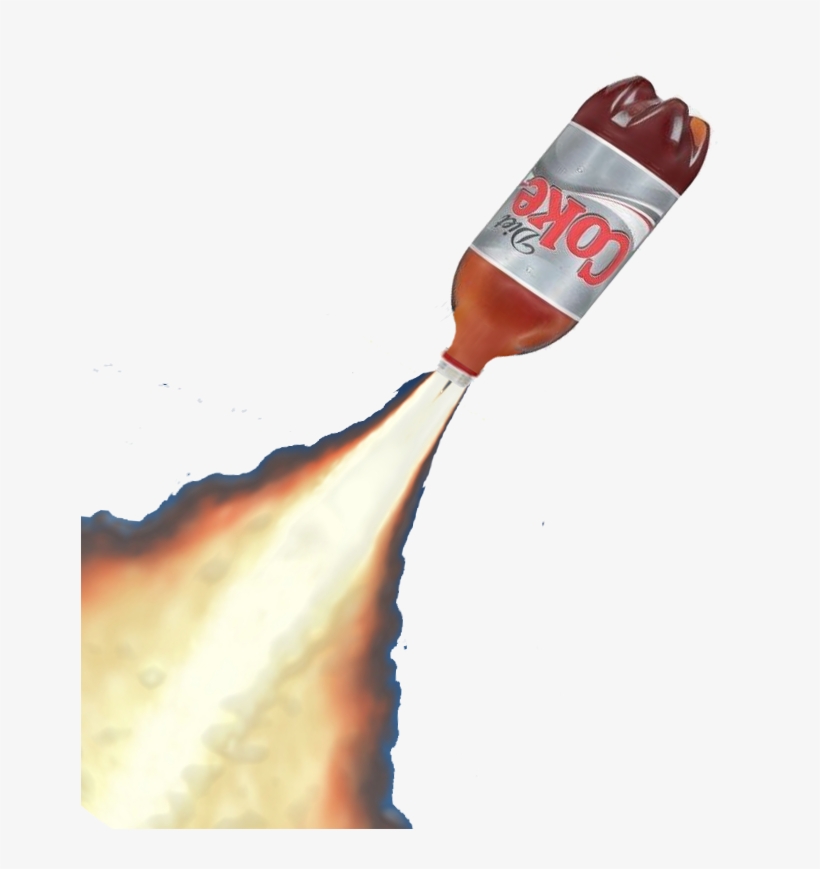 How To Build A Mentos And Diet Coke Roket - Diet Coke 2 Liter Bottle, transparent png #2214160