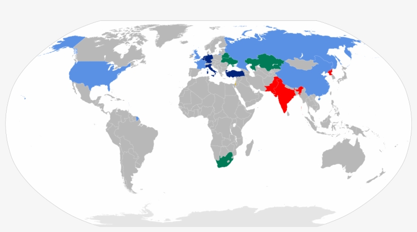 Nuclear Weapons States - Countries That Drive On The Right, transparent png #2214617