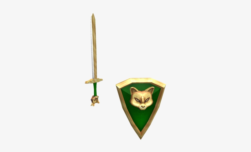 Sir Kitty Mcpawnington's Sword And Sheild - Sword, transparent png #2214704