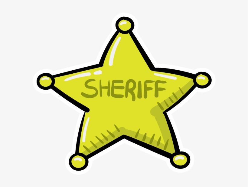 Dust Buddies Sheriff Star, transparent png #2215434