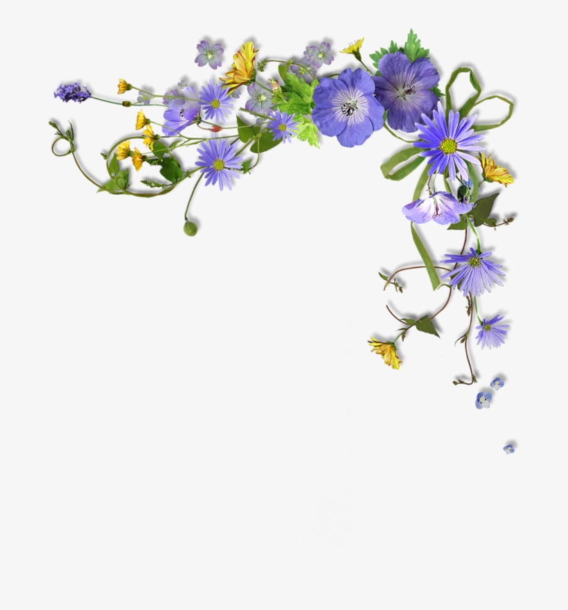 Фотки Flower Border Clipart, Page Borders, Frame Background, - Png Transparent Flower Corner Png, transparent png #2215500