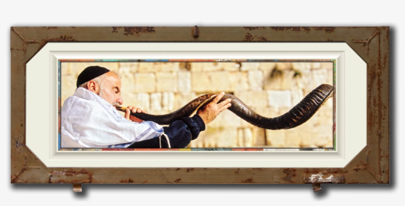 Portrait Of Man Blowing The Shofar In Jerusalem, Israel - Sitting, transparent png #2215581