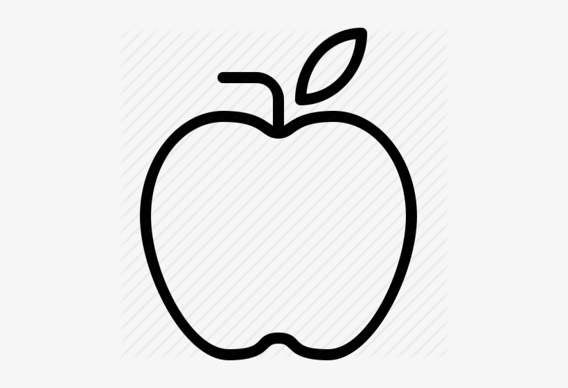 Premium Vector | Apple drawing icon hand drawn fruit in retro style