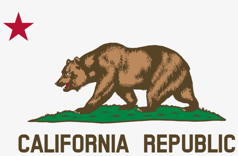 California Flag Png - California State Flag Bear, transparent png #2216015