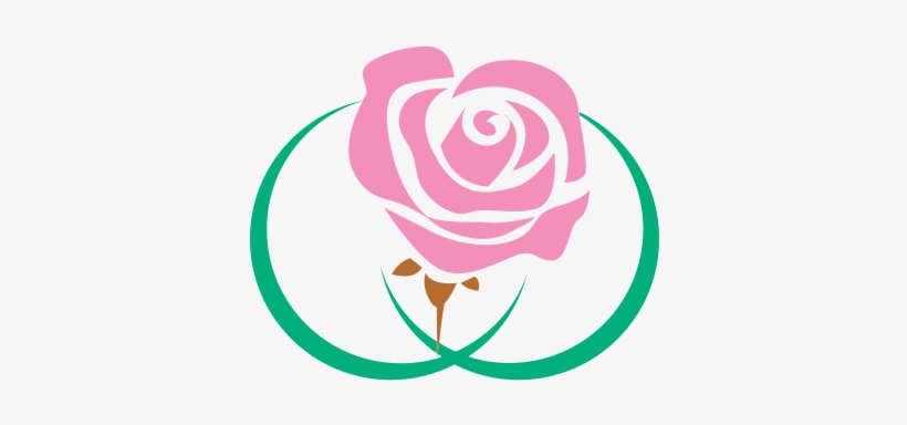 Pink Flower Clipart Logo - Rose Flower Logos, transparent png #2216122