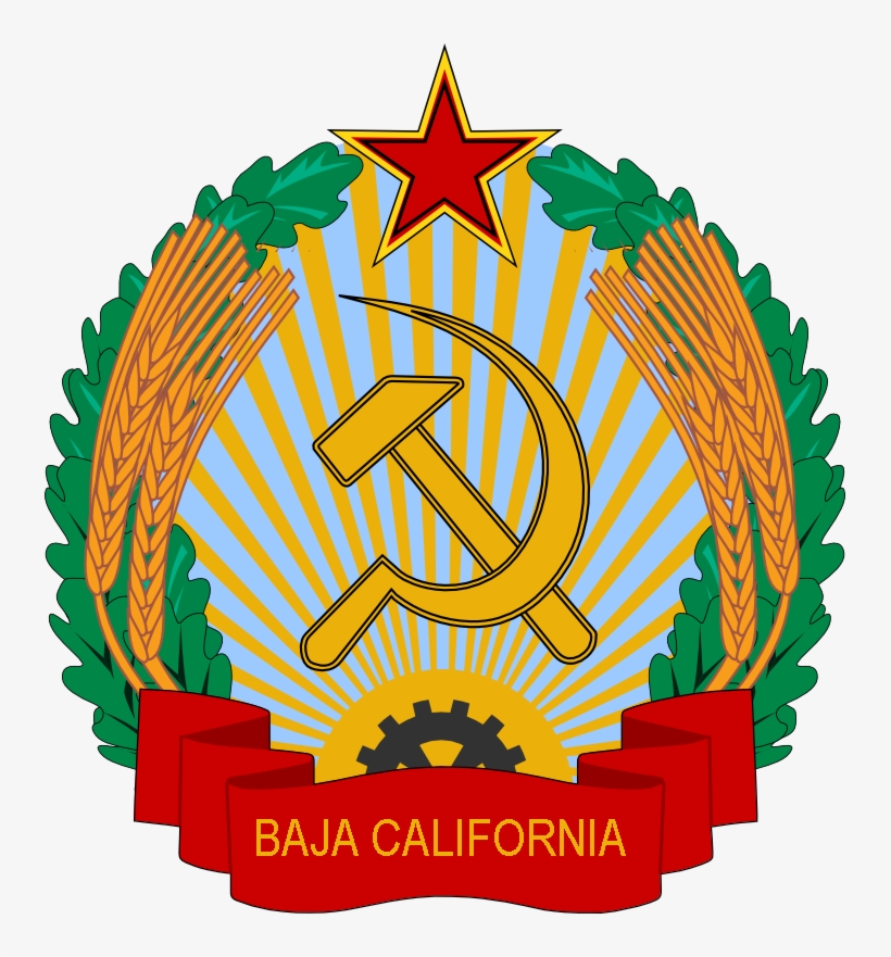 Flag, Coat Of Arms - Coat Of Arms Of Baja California, transparent png #2216209