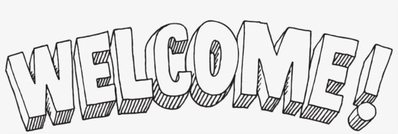 Graphic Transparent Library Collection Of Sign High - Clip Art Welcome Black And White, transparent png #2216537