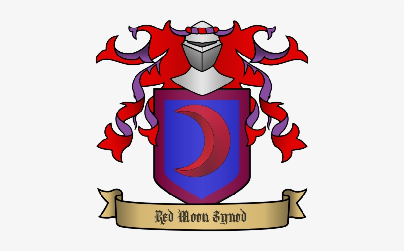 Red - Moon - Synod - Heraldry Coat Of Arms, transparent png #2216693