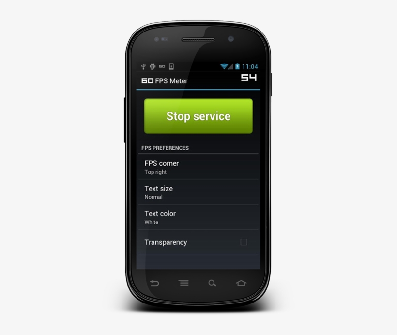 Fps Meter Also Has A Very Simplistic And Self-explanatory - Smartphone, transparent png #2217326