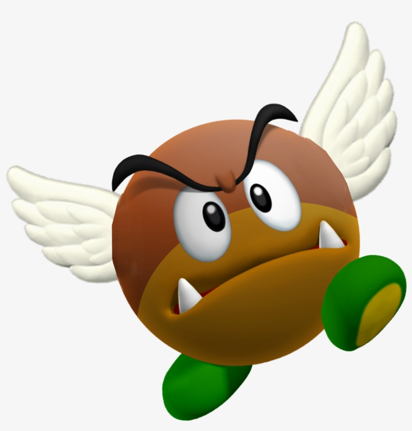 Winged Goombo - Flying Goomba, transparent png #2217412