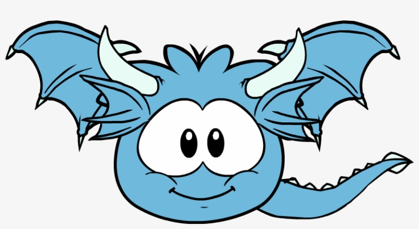 Blue Puffle Dragon Sprite - Club Penguin Puffle Dragon, transparent png #2217811