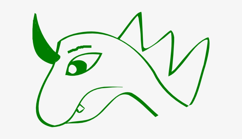 Dragon Outline Clip Art - Dragon Head, transparent png #2217964