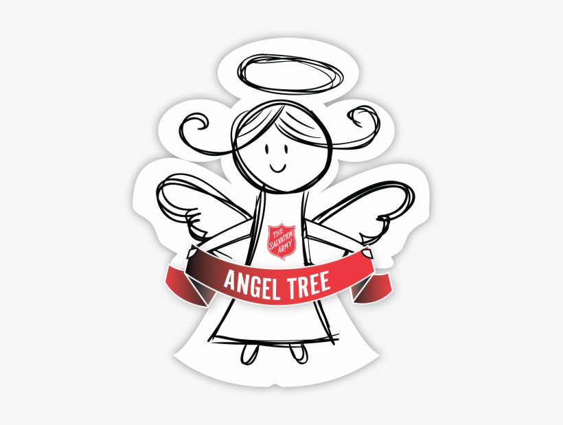 Angel Tree Salvation Army Logo Clip Art - Salvation Army Angel Tree, transparent png #2219818
