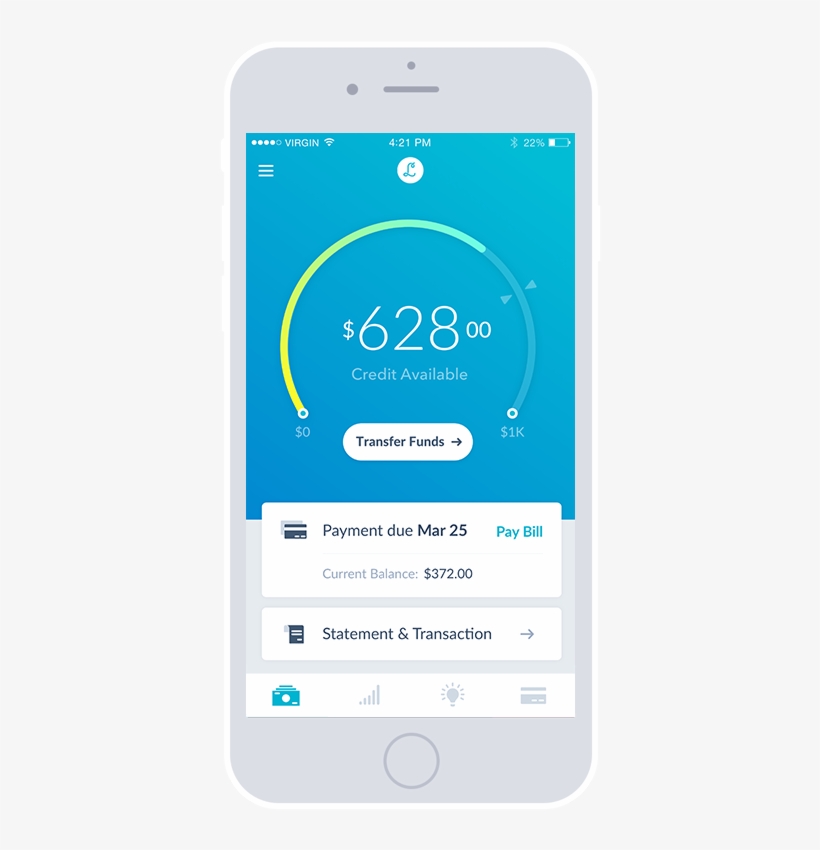 Lenny Credit Accounts Dashboard Mockup Flat Iphone - Iphone, transparent png #2220327